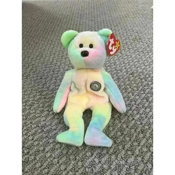 Ty Beanie Babies Birthday Bear - Picture 1 of 5